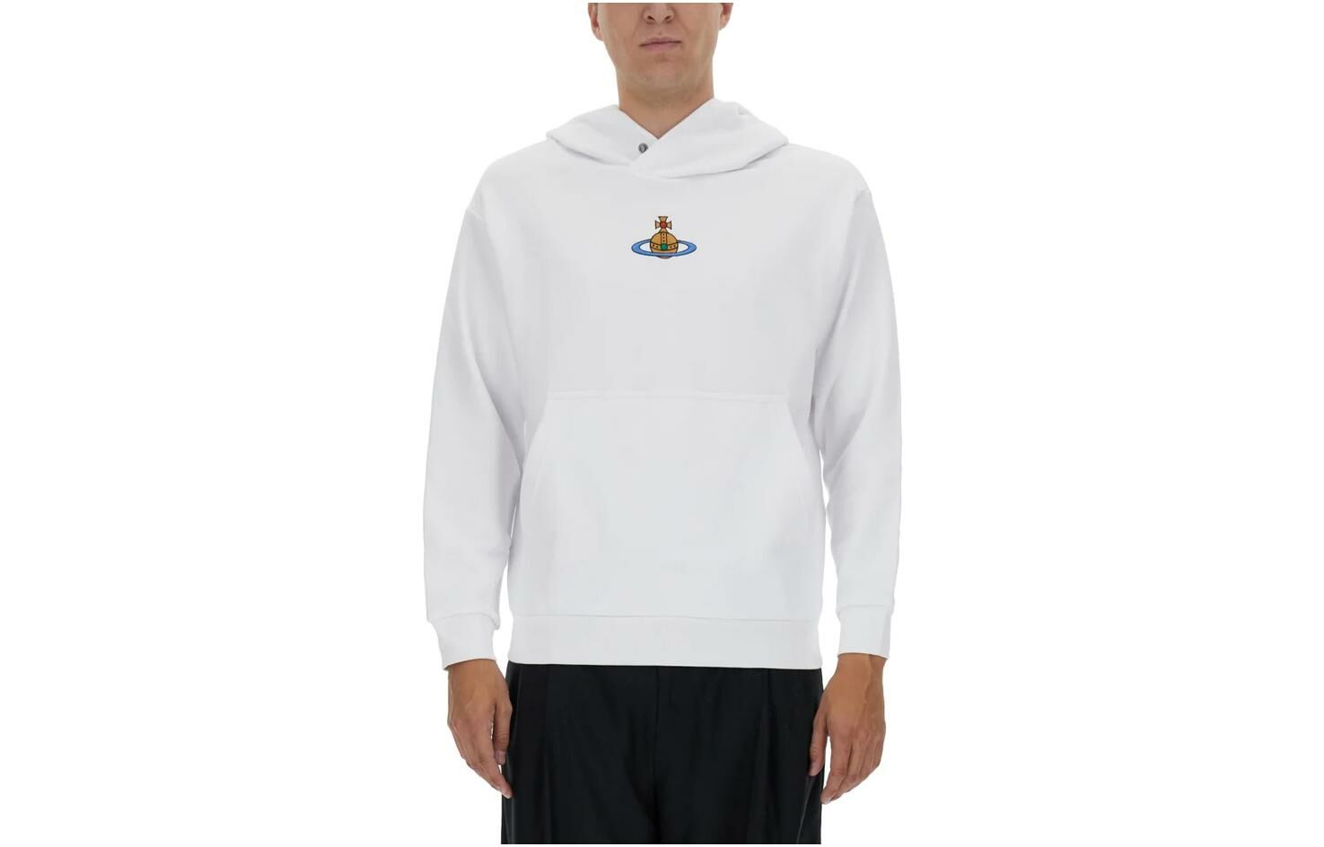 【代購】Vivienne Westwood Logo Embroidered Long-Sleeved Hoodie