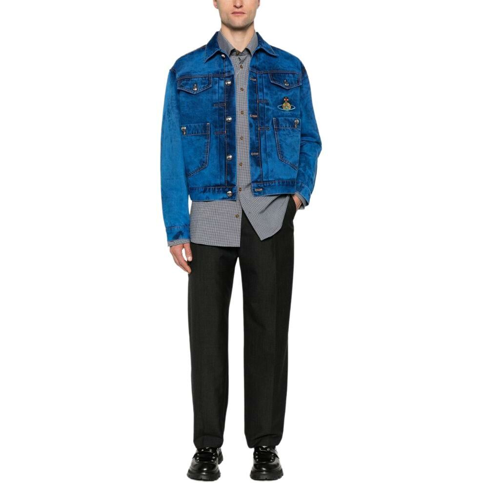 【代購】Vivienne Westwood SS24 Denim Jacket Men's Blue
