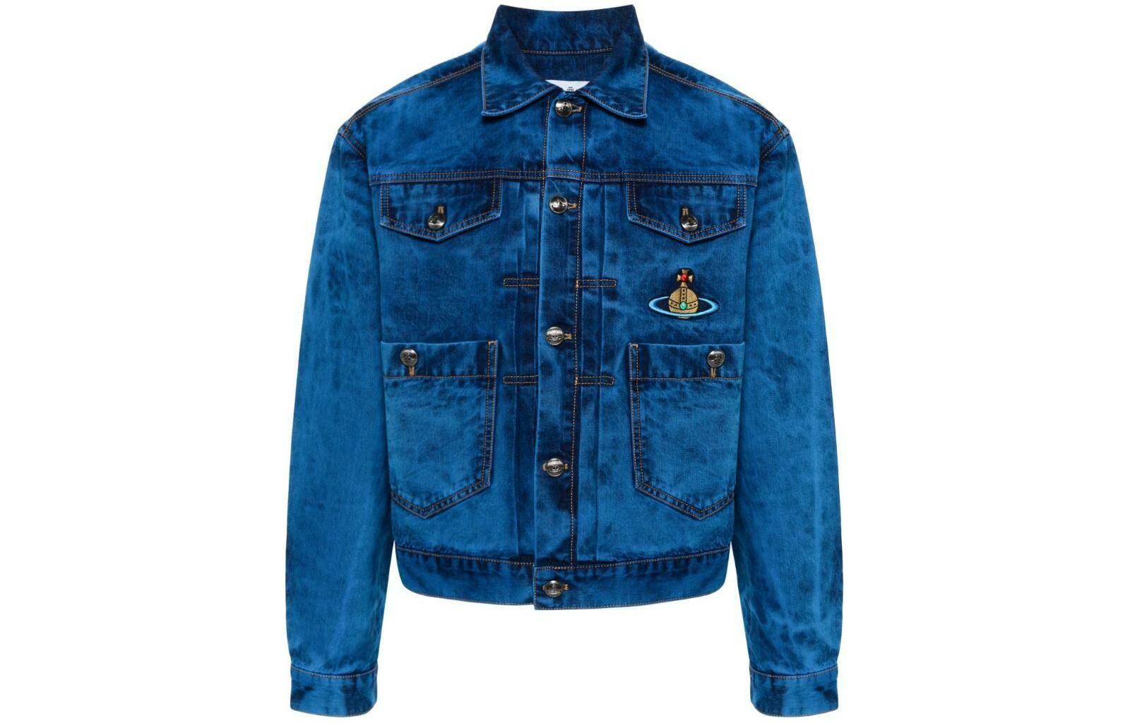 【代購】Vivienne Westwood SS24 Denim Jacket Men's Blue