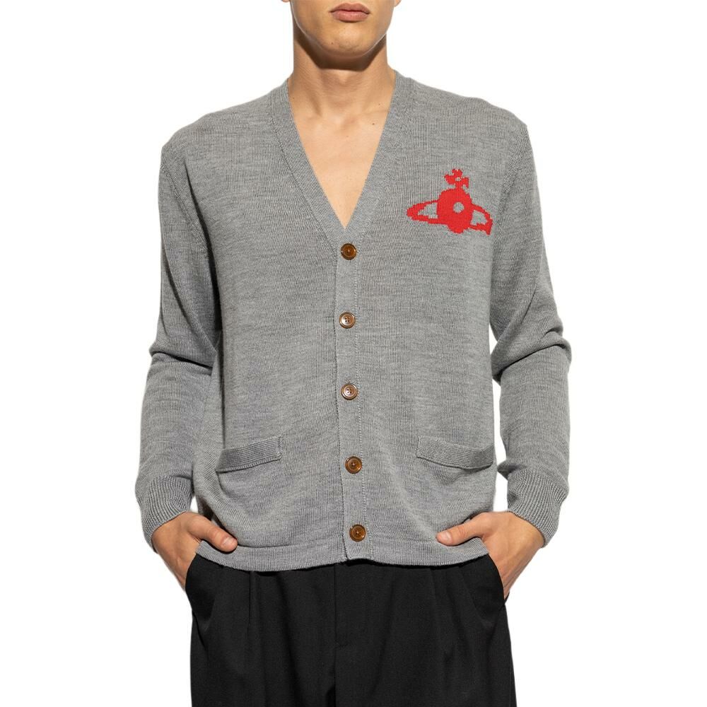 【代購】Vivienne Westwood Orb Intarsia-Knit Cardigan