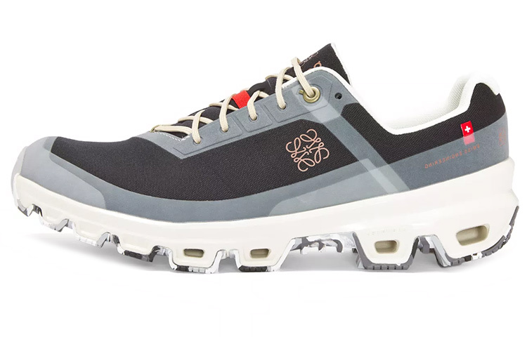 【代購】On x LOEWE Cloudventure Cushioning Low-Top Sports Casual Shoes Men's Black