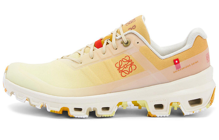 【代購】On x LOEWE Cloudventure Wear-Resistant Low-Top Sports Casual Shoes Men's Gradient Yellow
