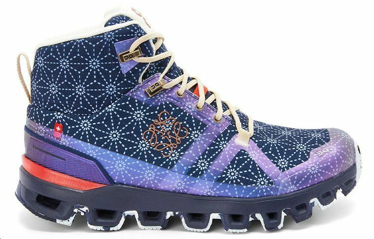 【代購】On x LOEWE Cloudrock Wear-Resistant Short Outdoor Boots Women's Starry Blue
