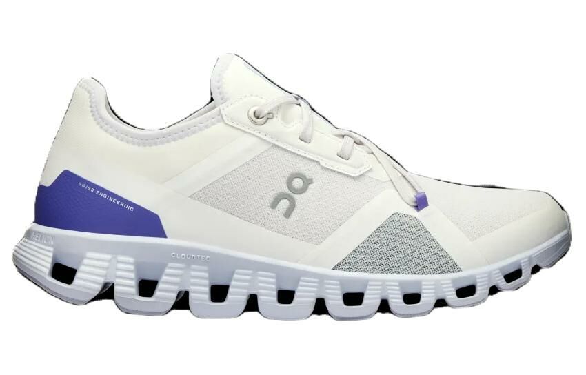 【代購】On Cloud X 3 Anti-Slip Wear-Resistant Low-Top Training Running Shoes Women's White Blue Purple