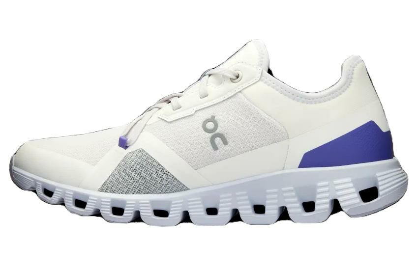 【代購】On Cloud X 3 Anti-Slip Wear-Resistant Low-Top Training Running Shoes Women's White Blue Purple