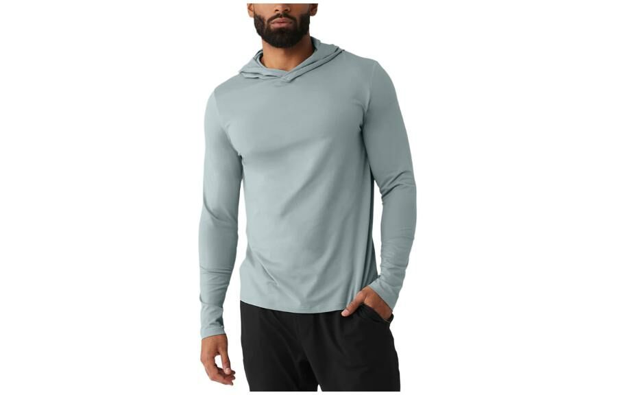 【代購】Alo Yoga CONQUER REFORM LONG SLEEVE WITH HOOD Sweatshirt Men's