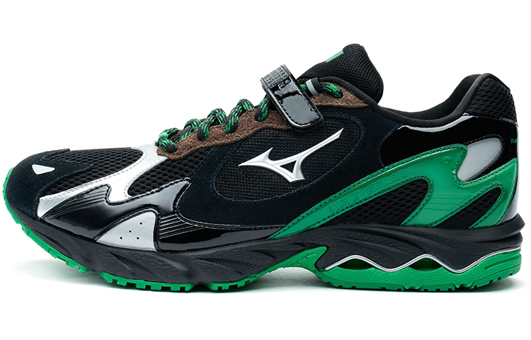 【代購】Mizuno X Randomevent Wave Rider 1 'Black Green Silver'