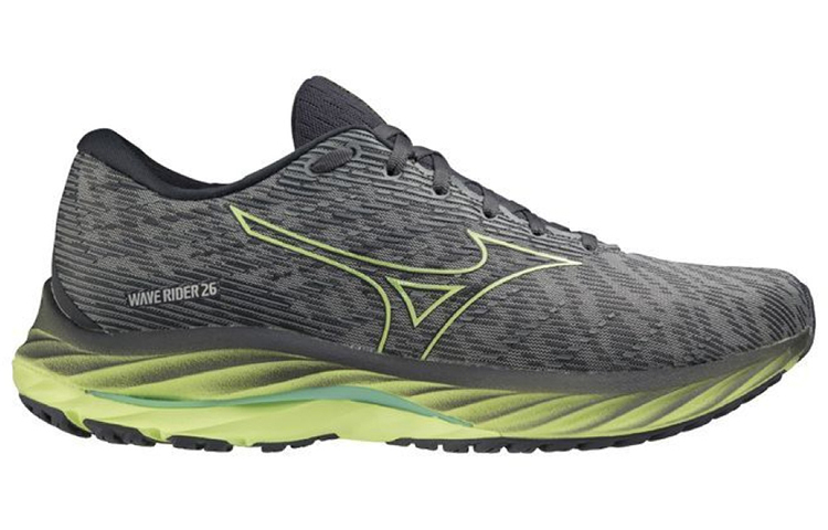【代購】Mizuno Wave Rider 26 'Grey Volt Green'