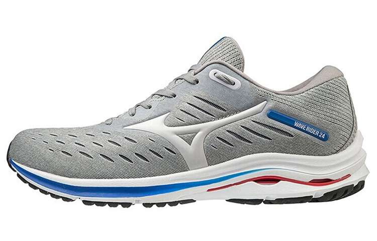 【代購】Mizuno Wave Rider 24 Super Wide 'Grey Blue'
