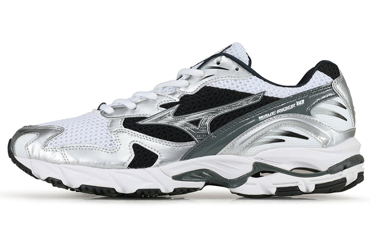 【代購】Mizuno Wave Rider 10 White Silver Black