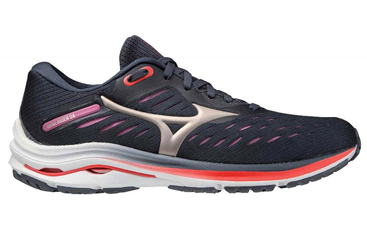 【代購】Mizuno Wave Rider  Women's  24 'Navy Red'