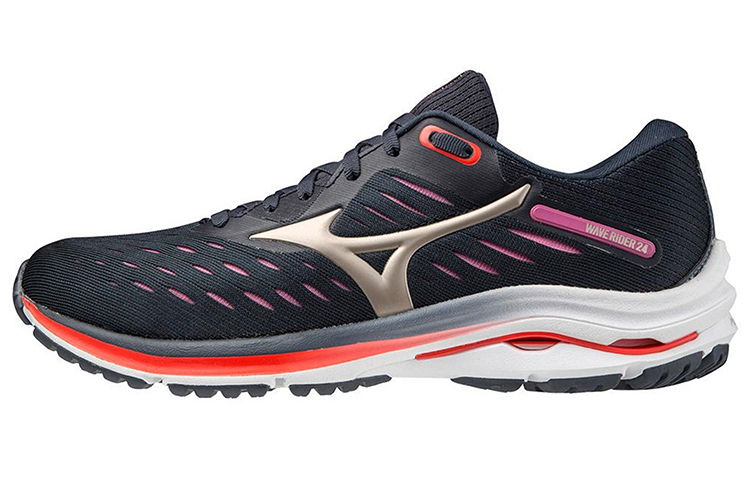 【代購】Mizuno Wave Rider  Women's  24 'Navy Red'