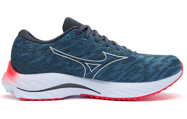 【代購】Mizuno Wave Rider 26 'Navy Teal Bright Orange'
