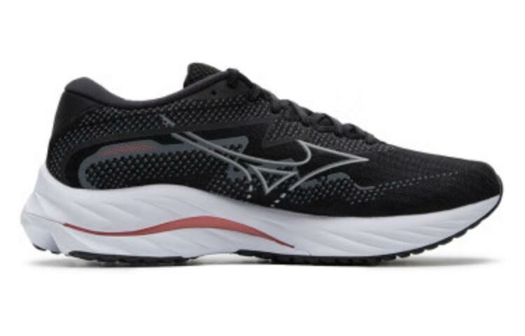 【代購】Mizuno Wave Rider 27 Sneakers 'Black Grey Red'