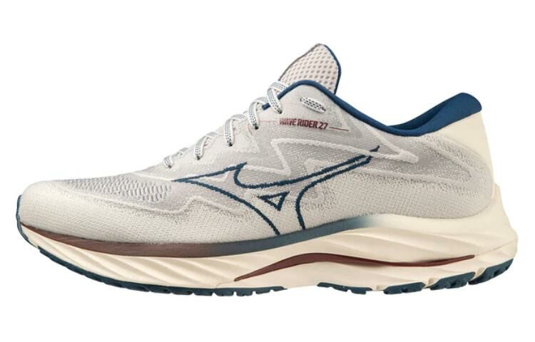 【代購】Mizuno Wave Rider 27 Low 'Milk White Blue'