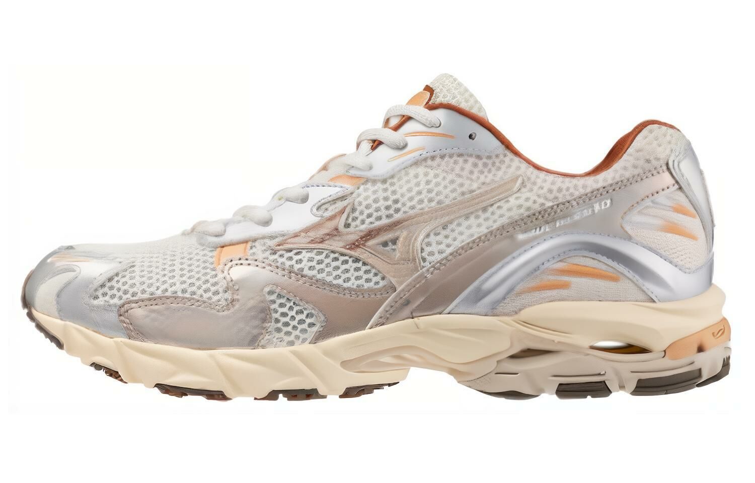 【代購】Mizuno Wave Rider 10 White Silver Orange