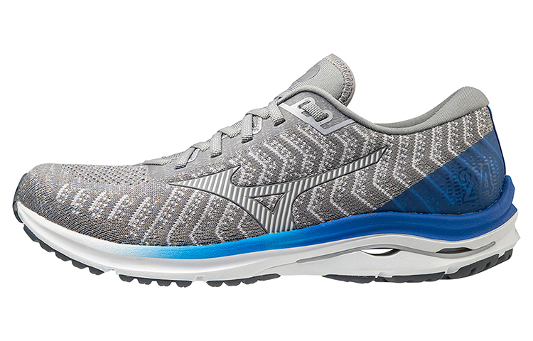 【代購】Mizuno Wave Rider 24 Waveknit 'Grey Blue'