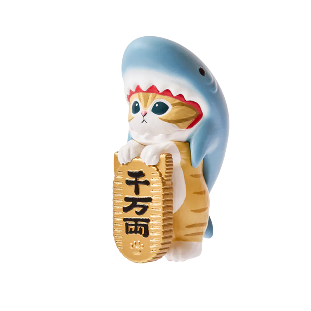 ※ 貓福珊迪招財公仔-金小判鯊魚貓