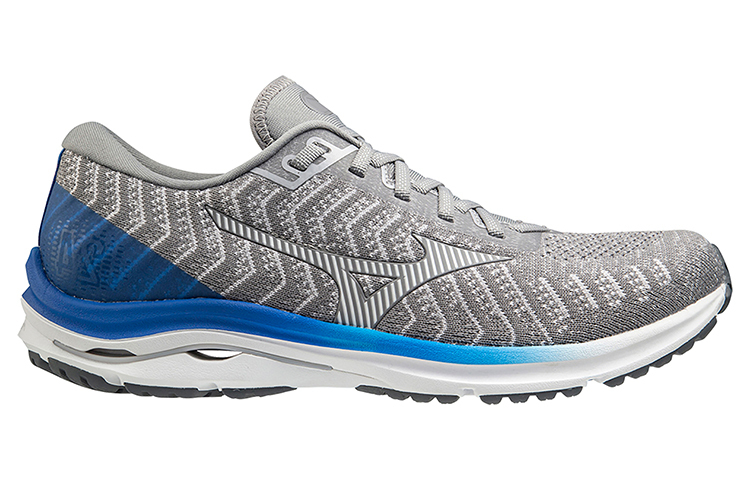 【代購】Mizuno Wave Rider 24 Waveknit 'Grey Blue'