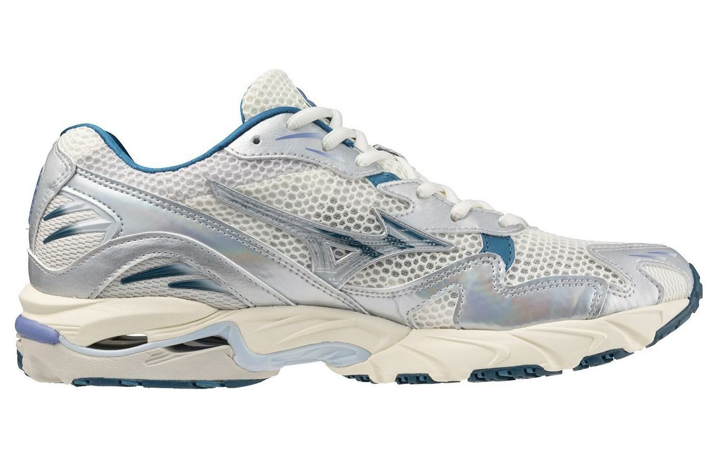 【代購】Mizuno Wave Rider 10 White Silver Blue