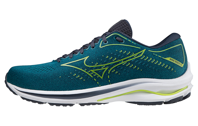 【代購】Mizuno Wave Rider 25 Cushioned Wear-Resistant Breathable Rebound Low-Top Training Running Shoes Men's Green