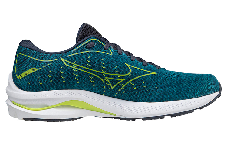 【代購】Mizuno Wave Rider 25 Cushioned Wear-Resistant Breathable Rebound Low-Top Training Running Shoes Men's Green