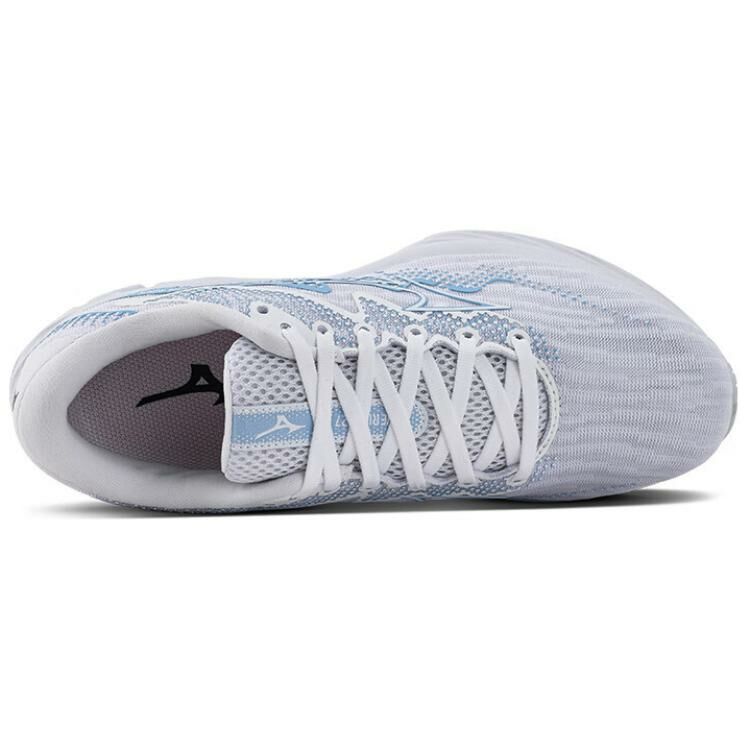 【代購】Mizuno Wave Rider 27 Running Shoes Women's Low-Top White/Blue