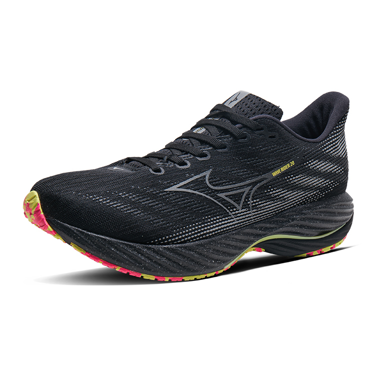 【代購】Wave Rider 28 Mizuno 'Black Sunny Lime'