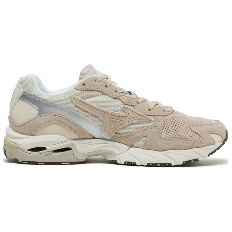 【代購】Mizuno Wave Rider 10 Anti-Slip Wear-Resistant Low-Top Running Shoes Unisex Beige Brown
