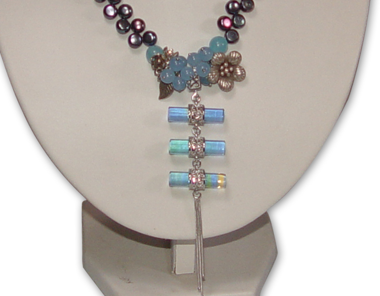 三生緣琉璃珍珠項鍊｜鹿港窯手工訂製 開運招財 情侶對鍊