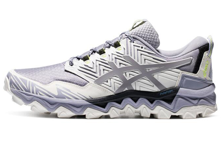 【代購】Asics GEL-FujiTrabuco 8 Anti-Slip And Wear-Resistant Breathable Balance Low-Top Casual Running Shoes Men's Gray White