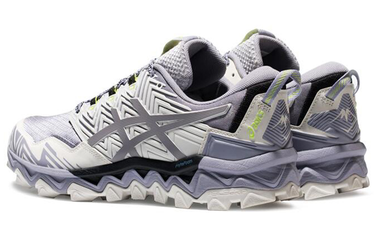 【代購】Asics GEL-FujiTrabuco 8 Anti-Slip And Wear-Resistant Breathable Balance Low-Top Casual Running Shoes Men's Gray White