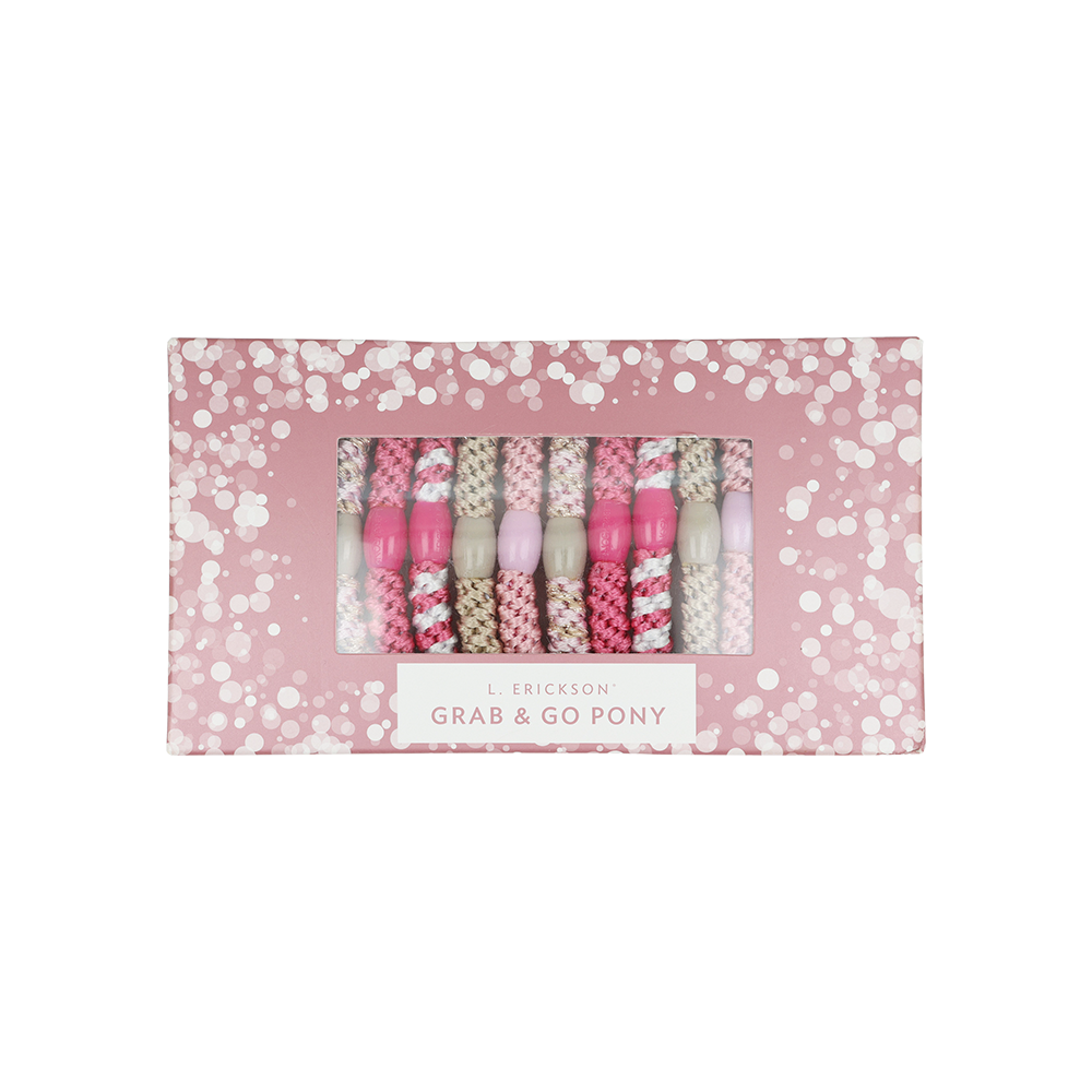 L. ERICKSON 彈力髮圈禮盒組-15入〈棉花糖〉