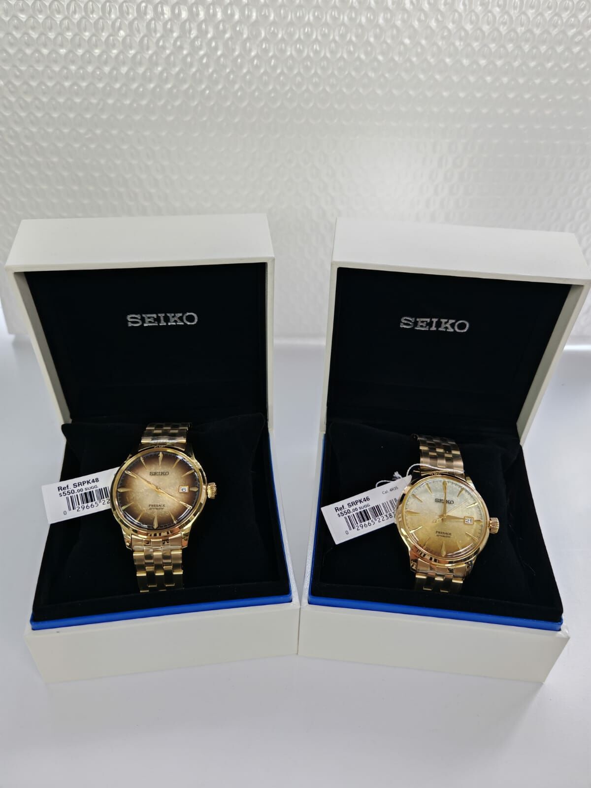 Seiko 精工 Presage Automatic men's watch Seiko Presage Cocktail SRPK46 SRPK46J1 / SRPK48 SRPK48J1 Gradient PVD Special Edition 40.5mm Presage系列 Beer Julep金色啤酒機械 男士手錶