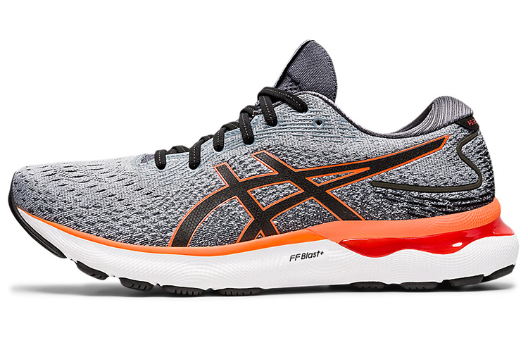 【代購】Asics Gel-Nimbus 24 Sheet Rock Grey Shocking Orange