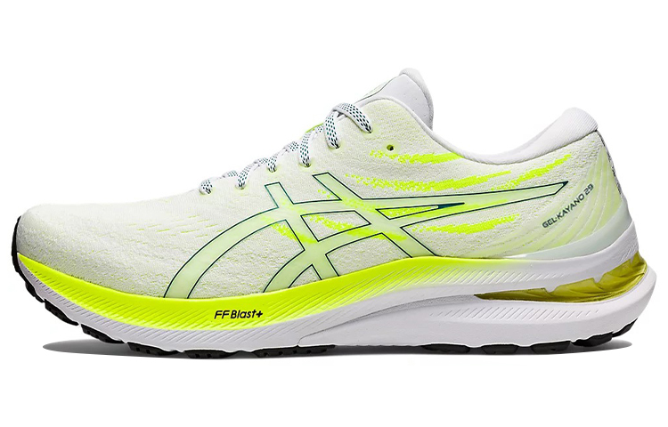 【代購】Asics Gel-Kayano 29 White Velvet Pine Safety Yellow