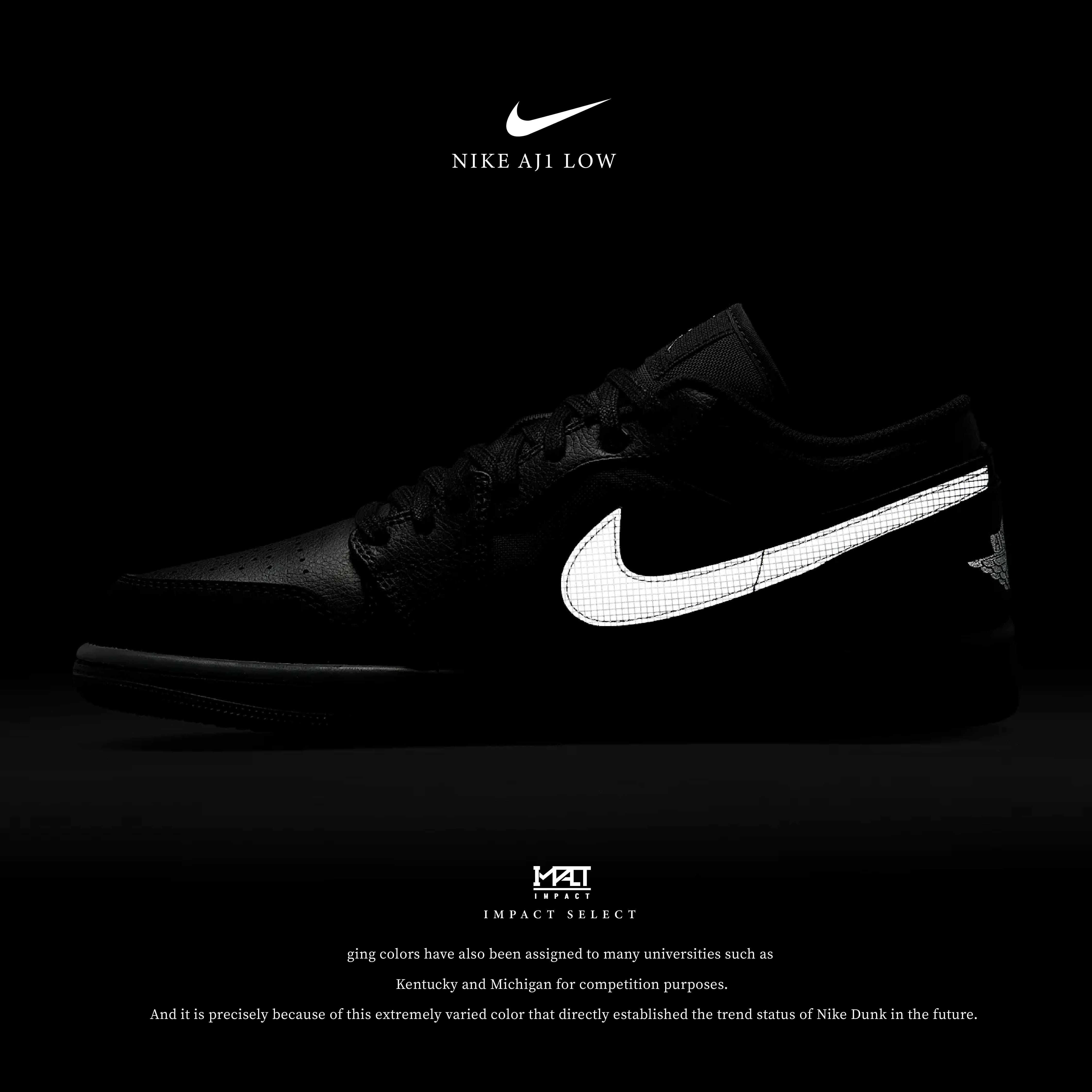 Nike Air Jordan 1 Low SE 黑色 皮革 焦糖底 反光 銀 HV5968-001