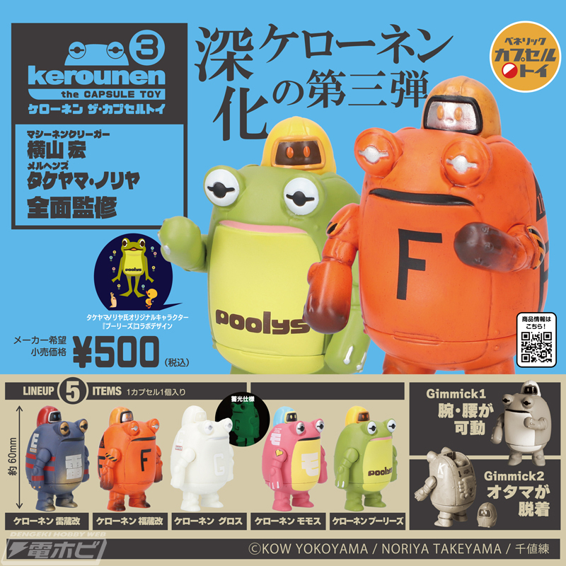 【現貨】Keronen 3扭蛋(全5種)