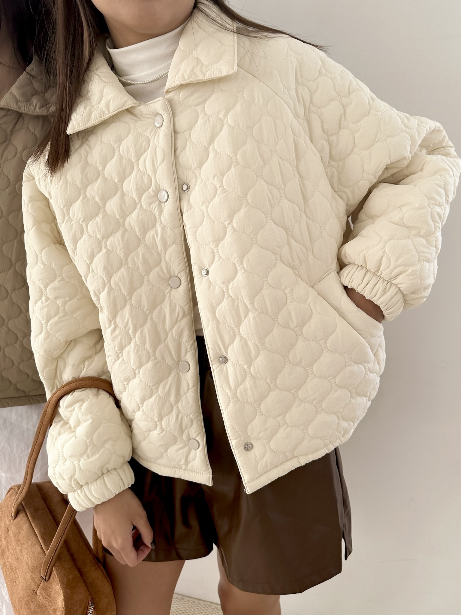 葫蘆紋翻領外套