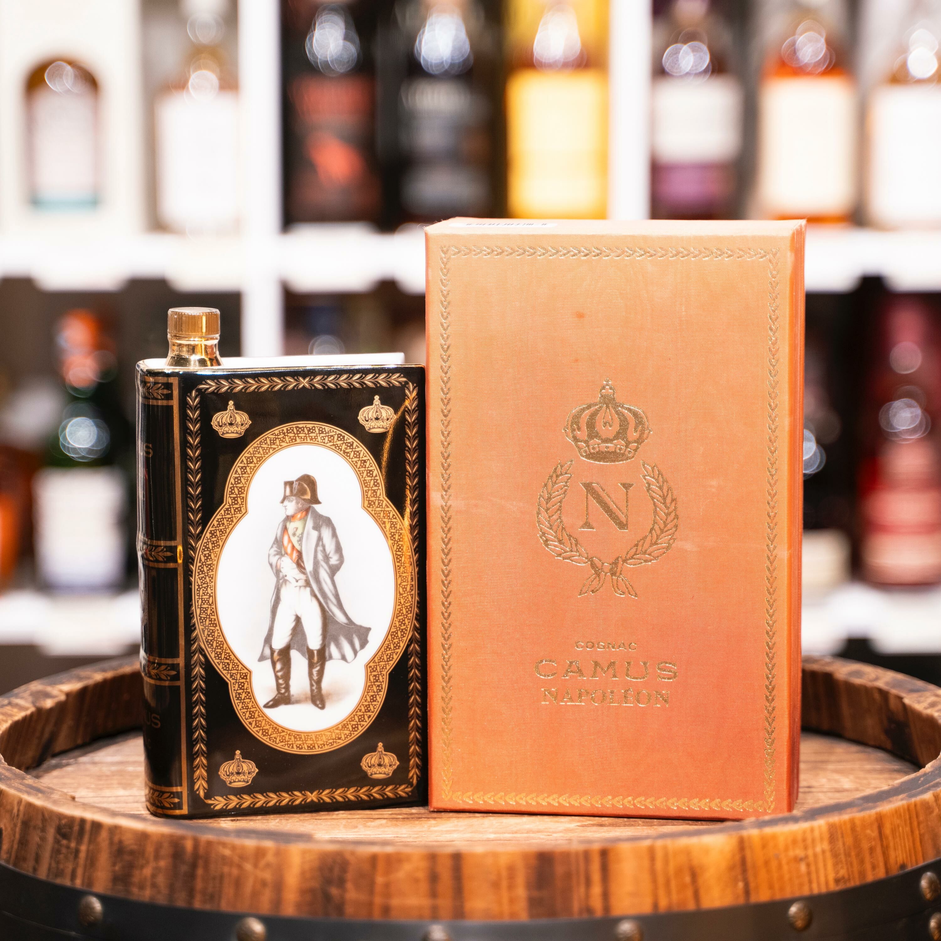 Camus Napoleon Cognac Book Black 黑白 Decanter 1960-70s