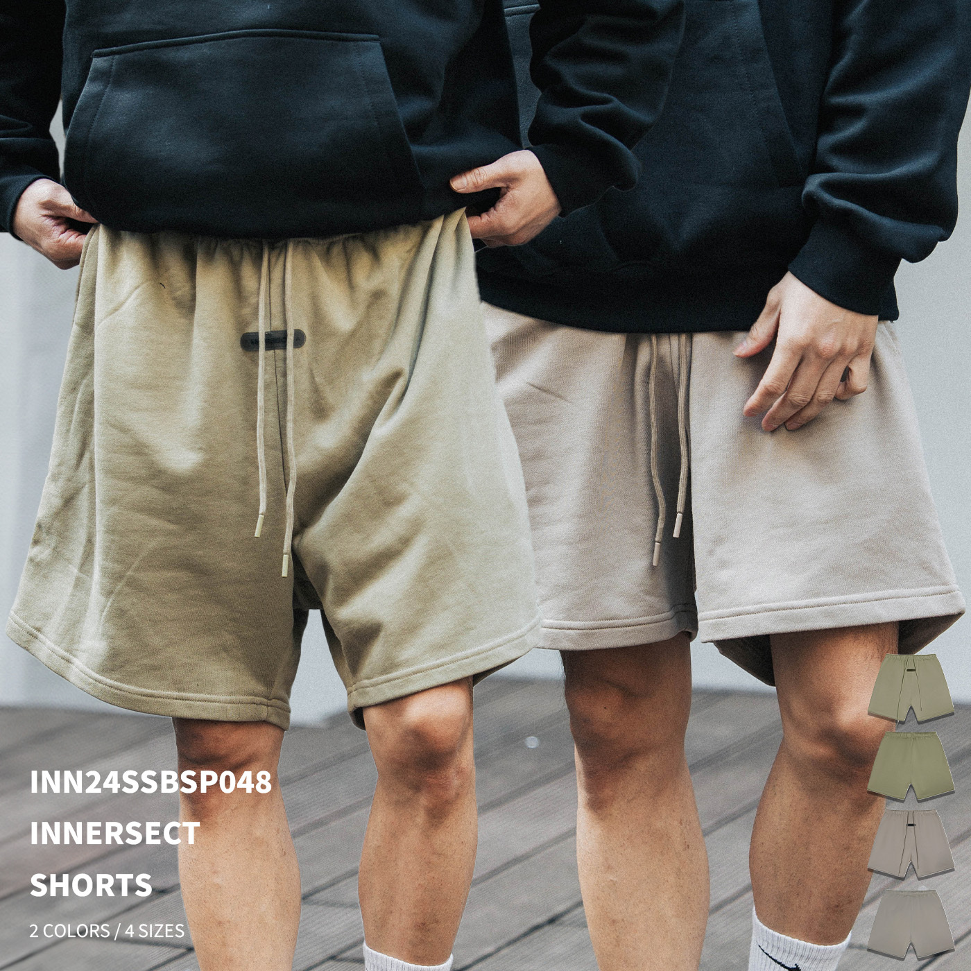 INNERSECT 三生萬物 微厚磅 棉抽繩短褲【INN24SSBSP048】