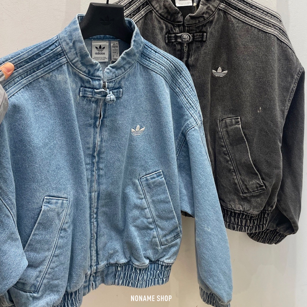 ADIDAS ORIGINALS 中國結 丹寧 牛仔 短版 外套 兩色 (女款)