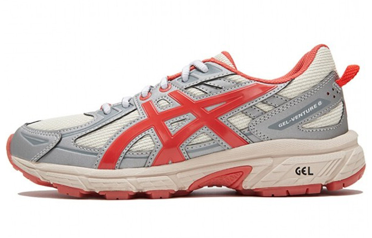 【代購】Asics Gel-Venture 6 Kirsh Silver Red Cream Women's