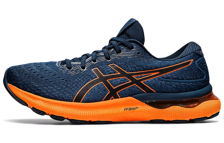 【代購】Asics Gel-Nimbus 24 French Blue Shocking Orange