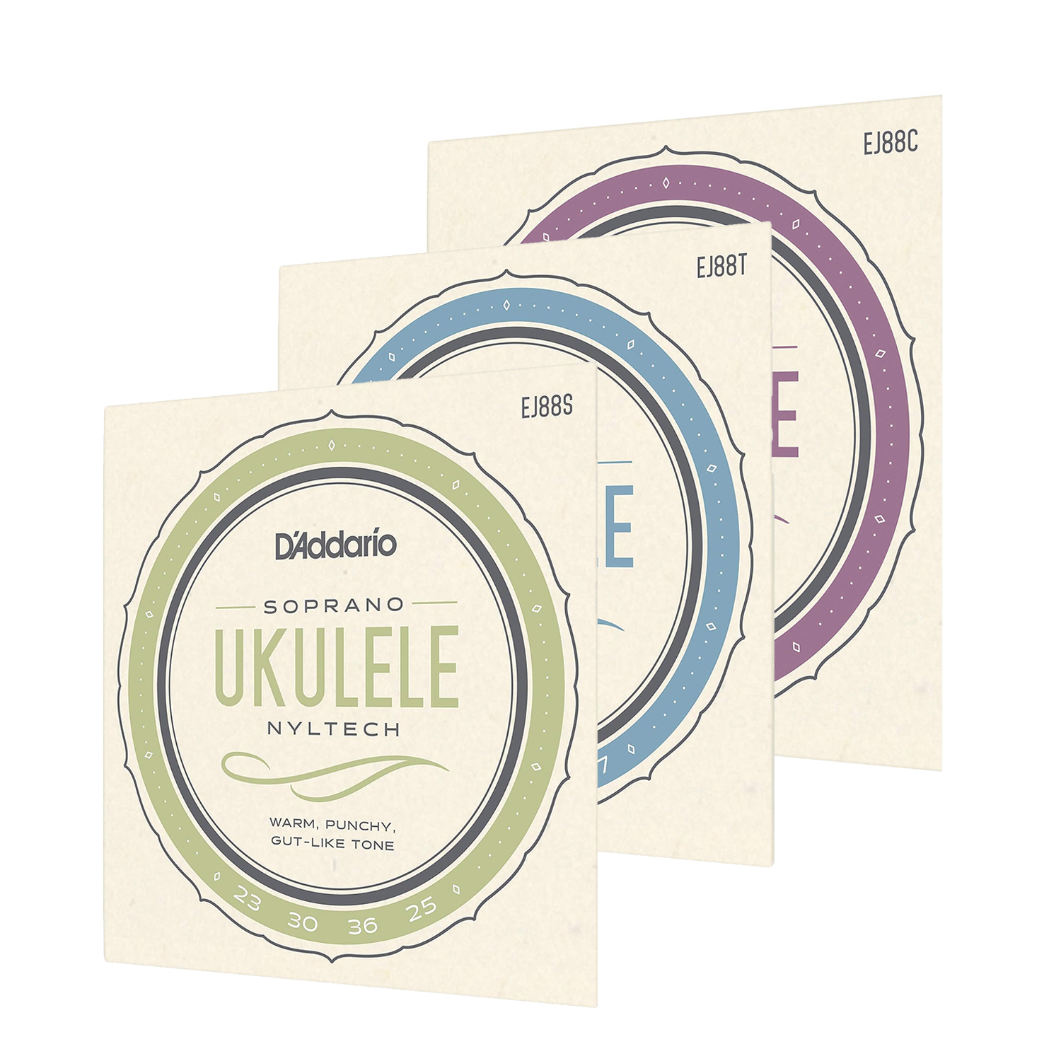 D'Addario EJ88S/EJ88C/EJ88T 烏克麗麗弦 Nyltech