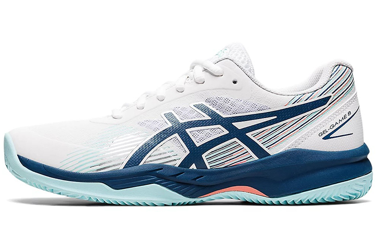 【代購】Asics Gel Game 8 'White Light Indigo' Women's
