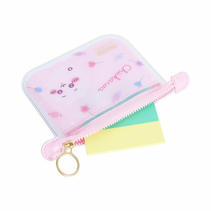 Chiikawa 透明迷你平口收納袋 mitte (chiikawa粉)