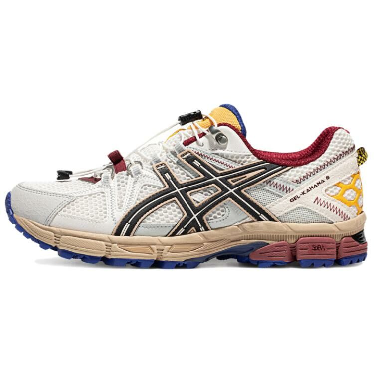 【代購】Asics Gel-Kahana 8 Low-Top Trail Running Running Shoes Men's White Black Red