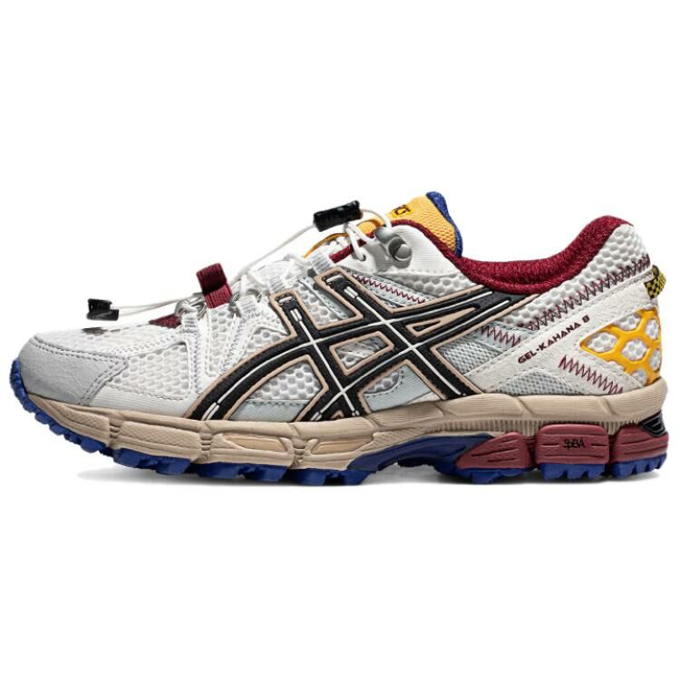 【代購】Asics Gel-Kahana 8 Cushioned Slip-Resistant Low-Top Trail Running Running Shoes Women's White Black Yellow