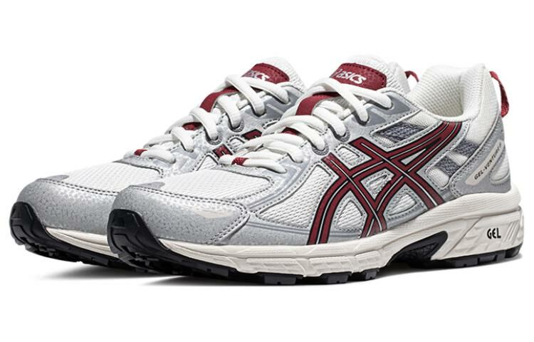 【代購】Asics Gel-Venture 6 Low-Top Running Shoes Women's White Silver